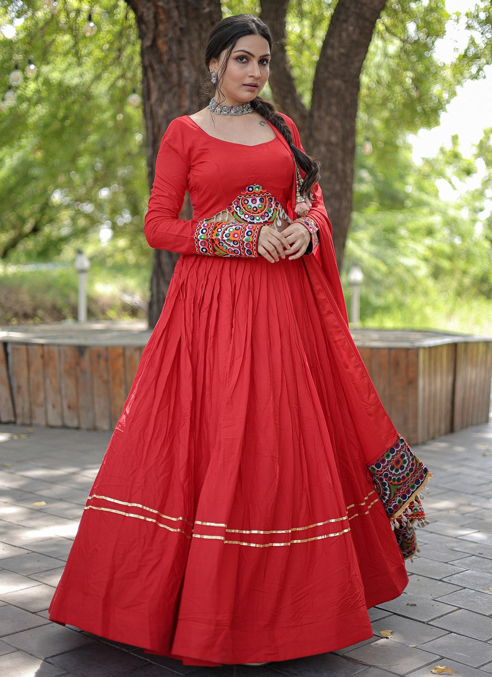 Gota Patti Rayon Readymade Lehenga Choli - L1164