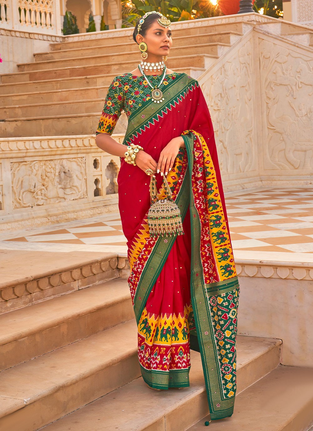 Saree Hand Embroidery Silk Saree - S2291