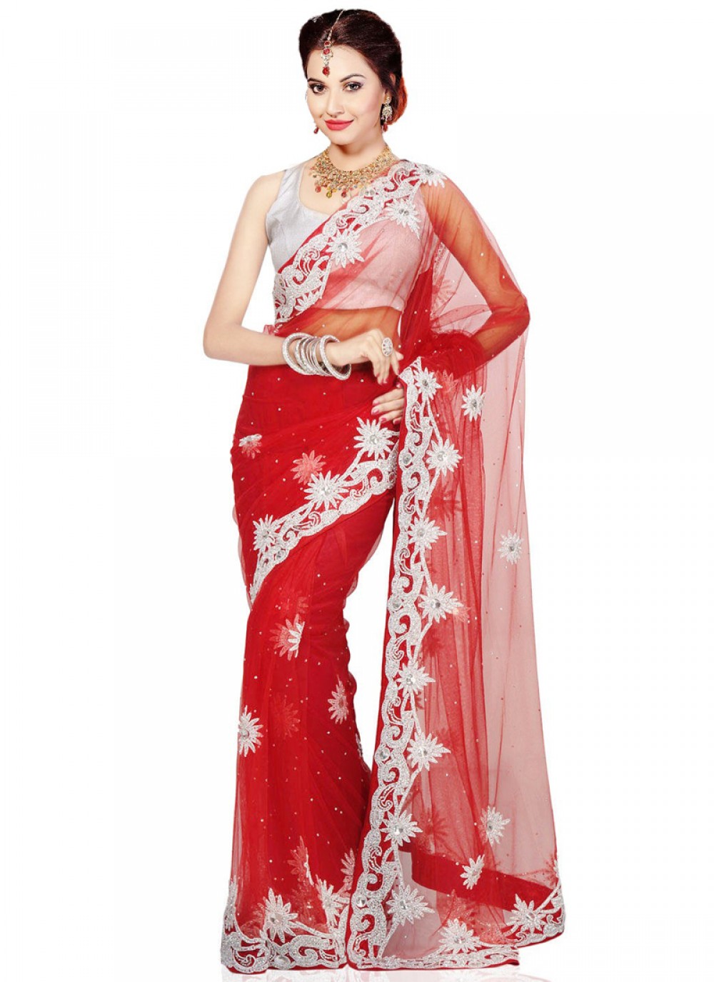 Classic Cutdana Net Saree - S1746