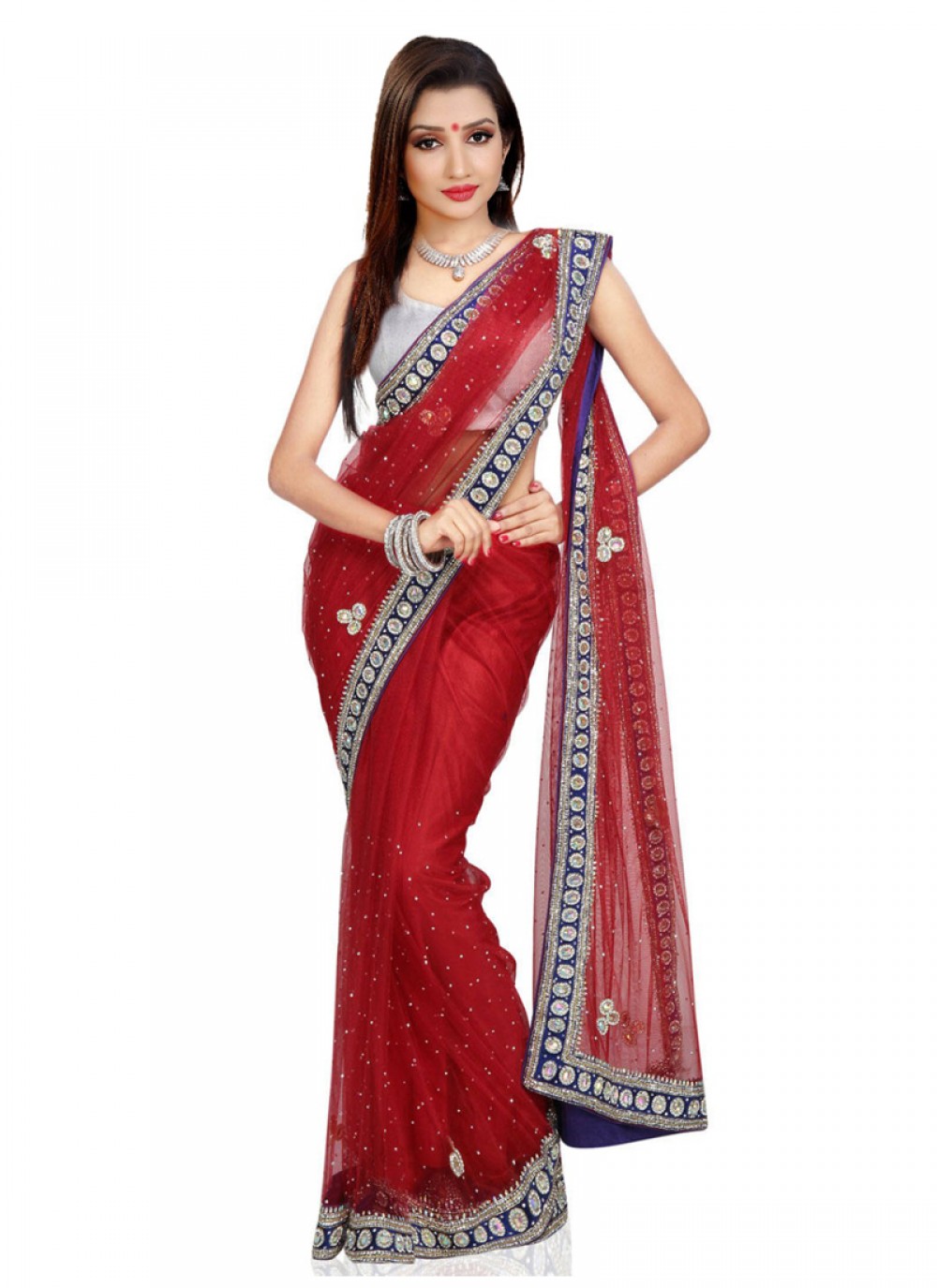 Classic Cutdana Net Saree - S1746