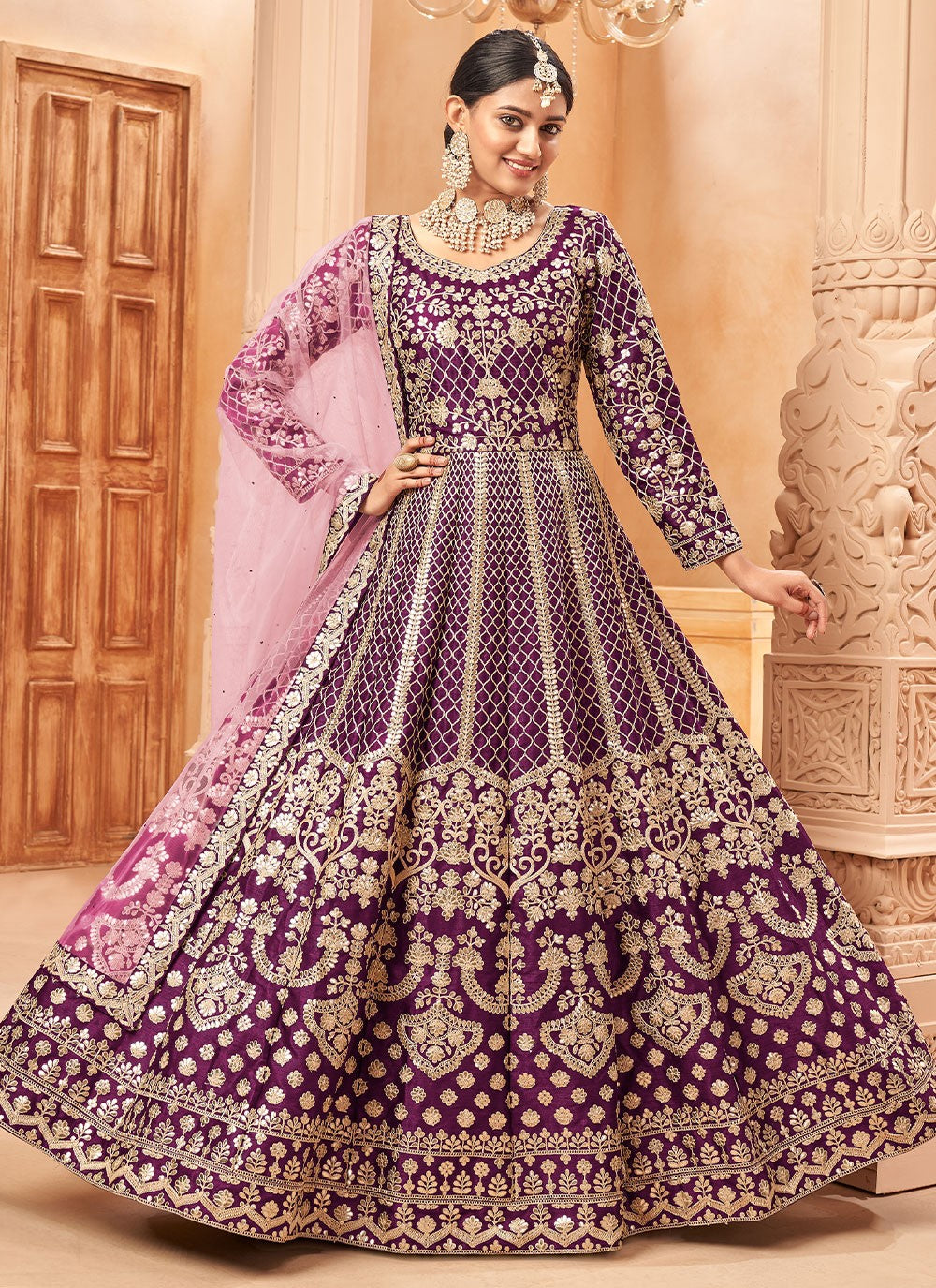 Art Silk Salwar Suit - T990