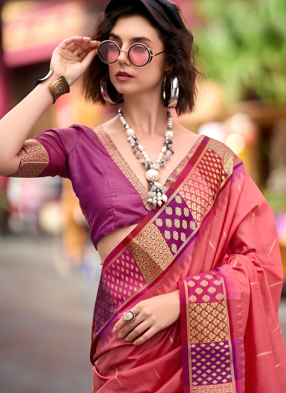 Classic Weaving Zari Banarasi Silk Saree - S7775