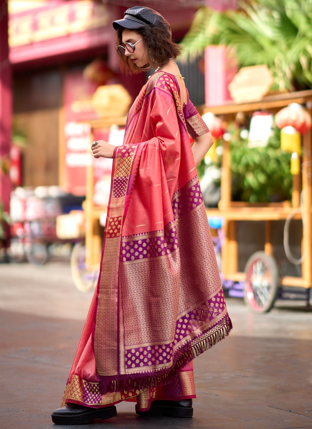 Classic Weaving Zari Banarasi Silk Saree - S7775