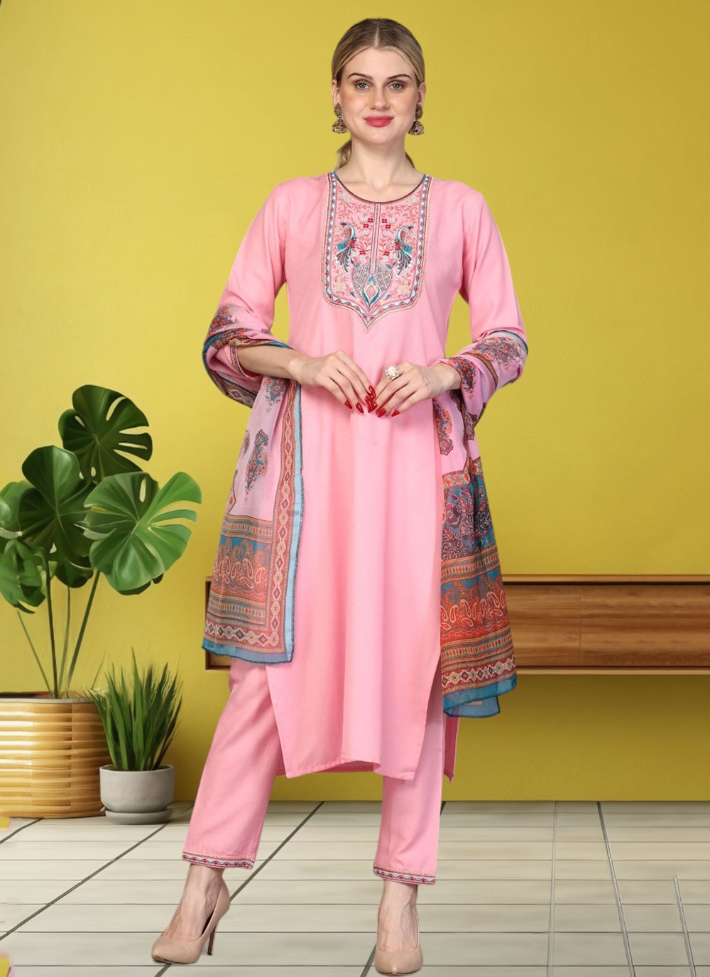 Rayon Salwar Suit - T2566