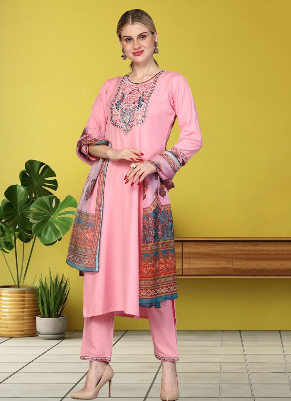 Rayon Salwar Suit - T2566