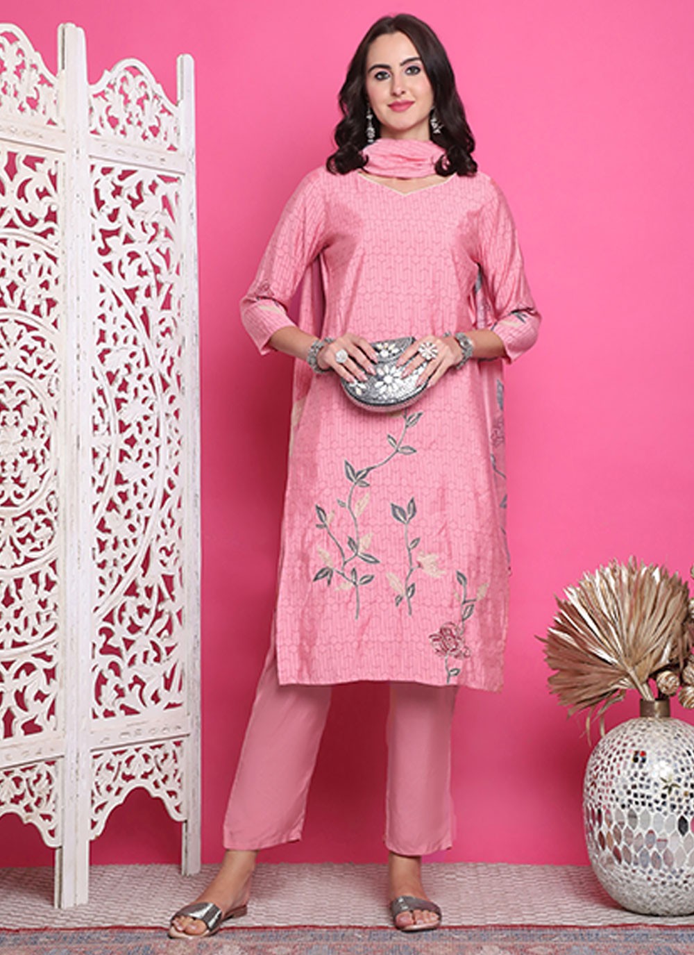 Muslin Salwar Suit - T3142