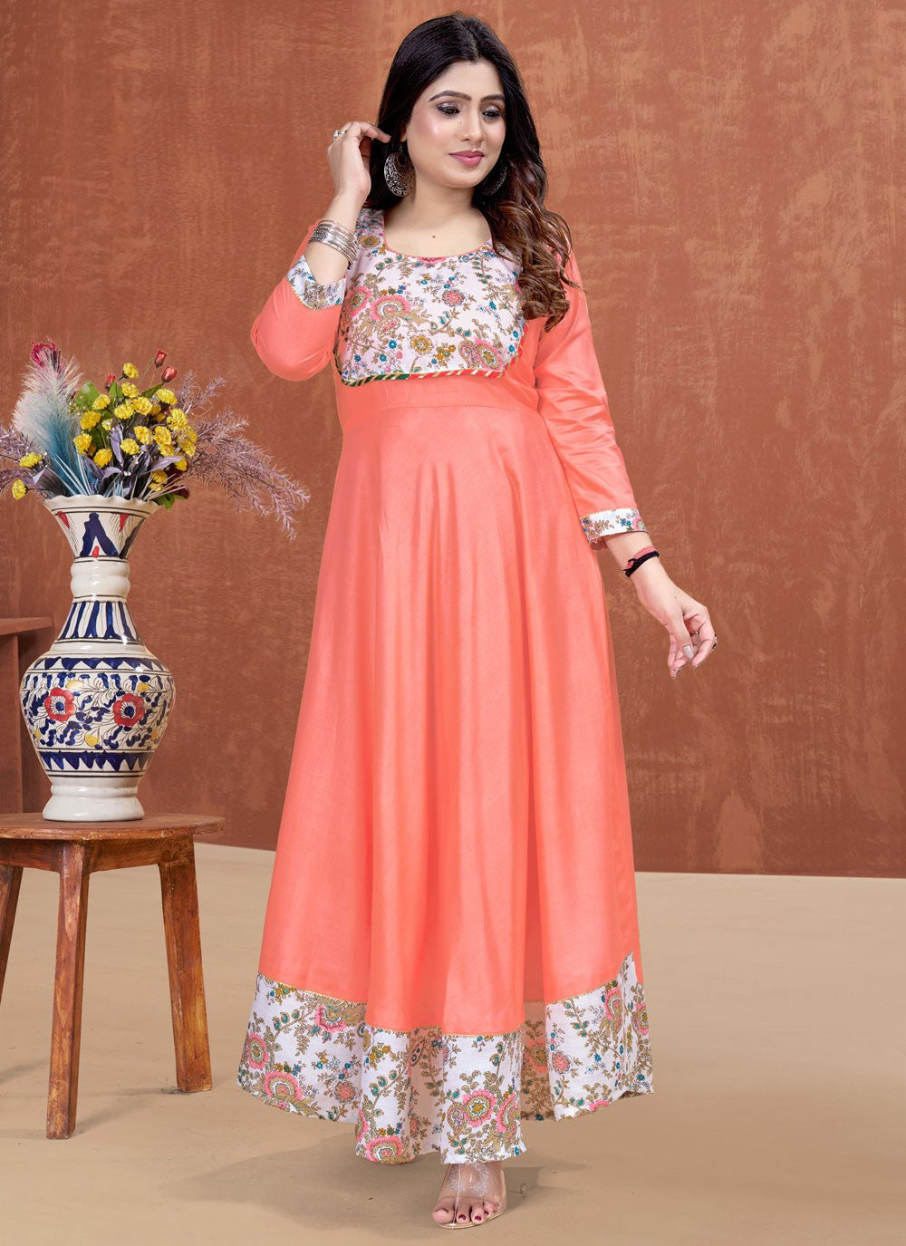 Rayon Gown - G1753