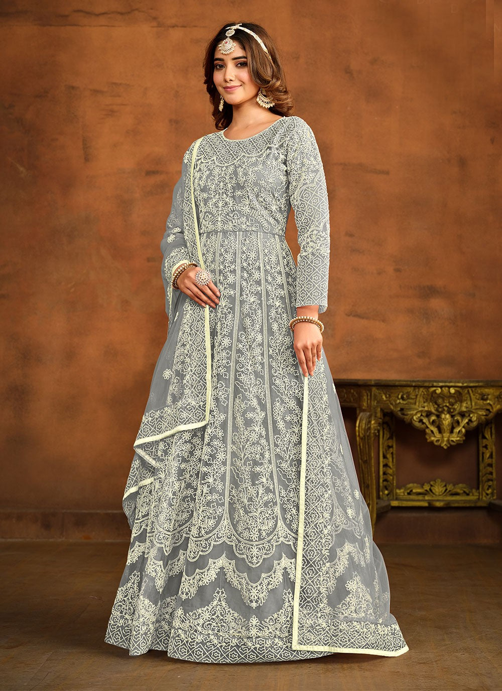 Net Salwar Suit - T1846