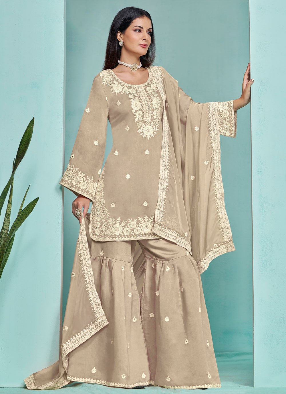 Silk Salwar Suit - T3251