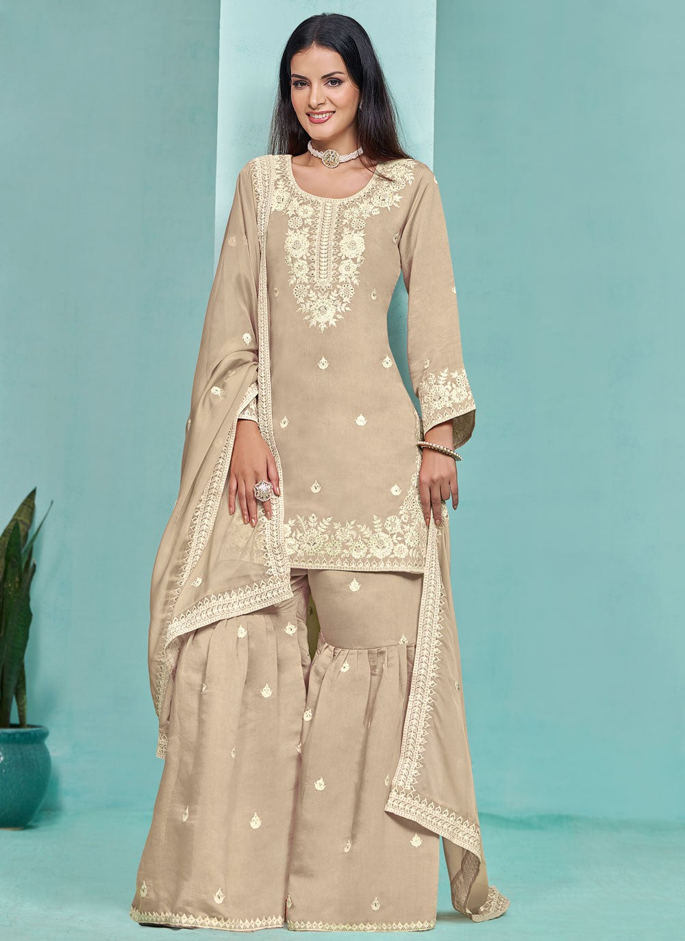 Silk Salwar Suit - T3251