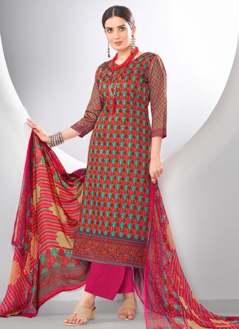 Cotton Salwar Suit - T2432