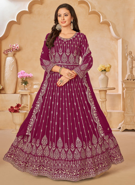 Faux Georgette Salwar Suit - T1488