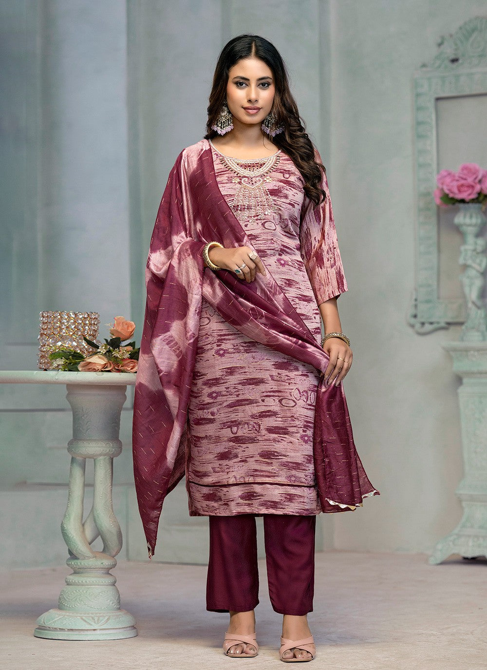 Cotton , Rayon Salwar Suit - T3074