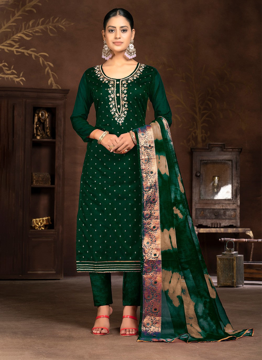 Organza Salwar Suit - T2056