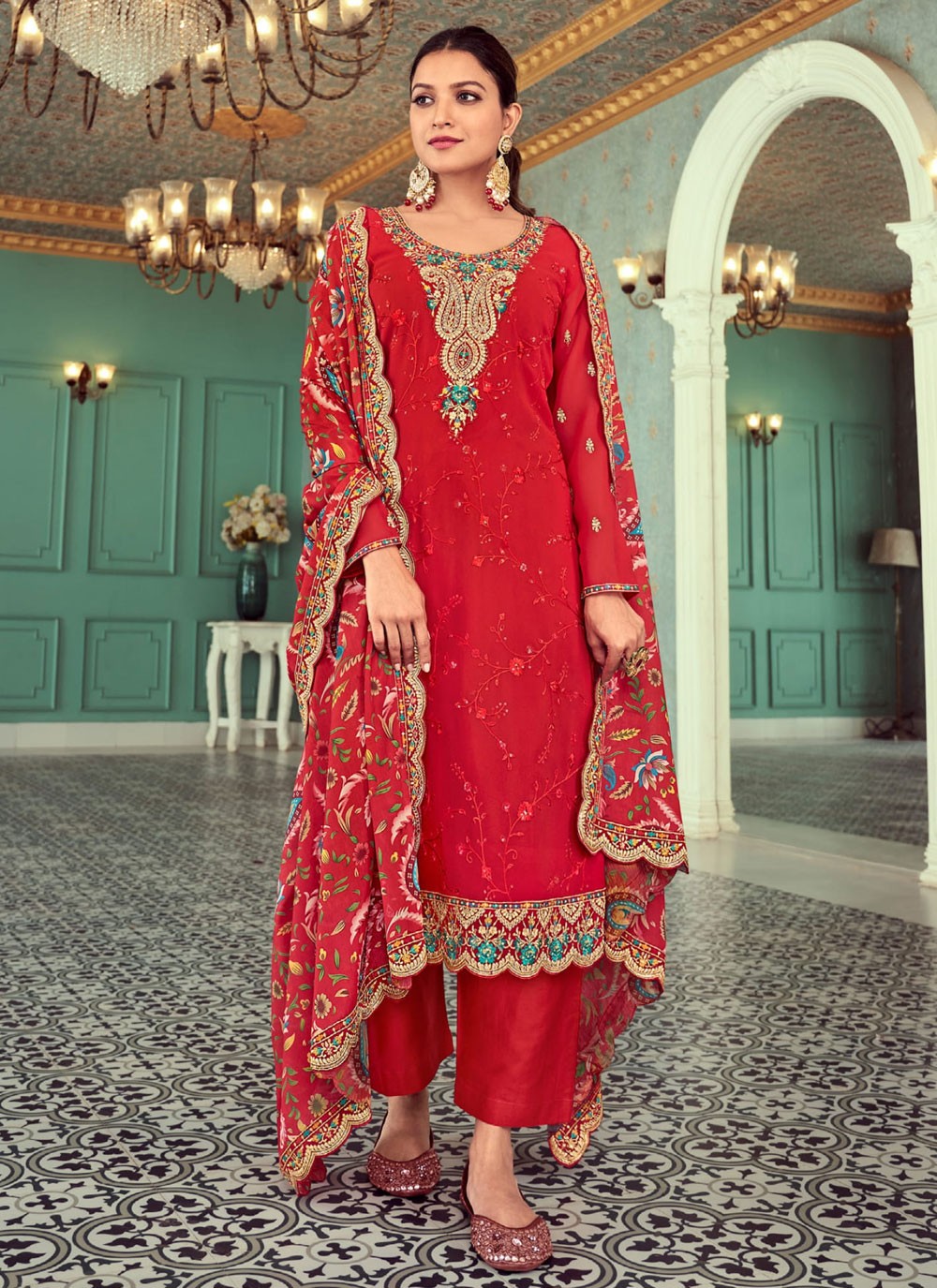 Georgette Salwar Suit - T3178