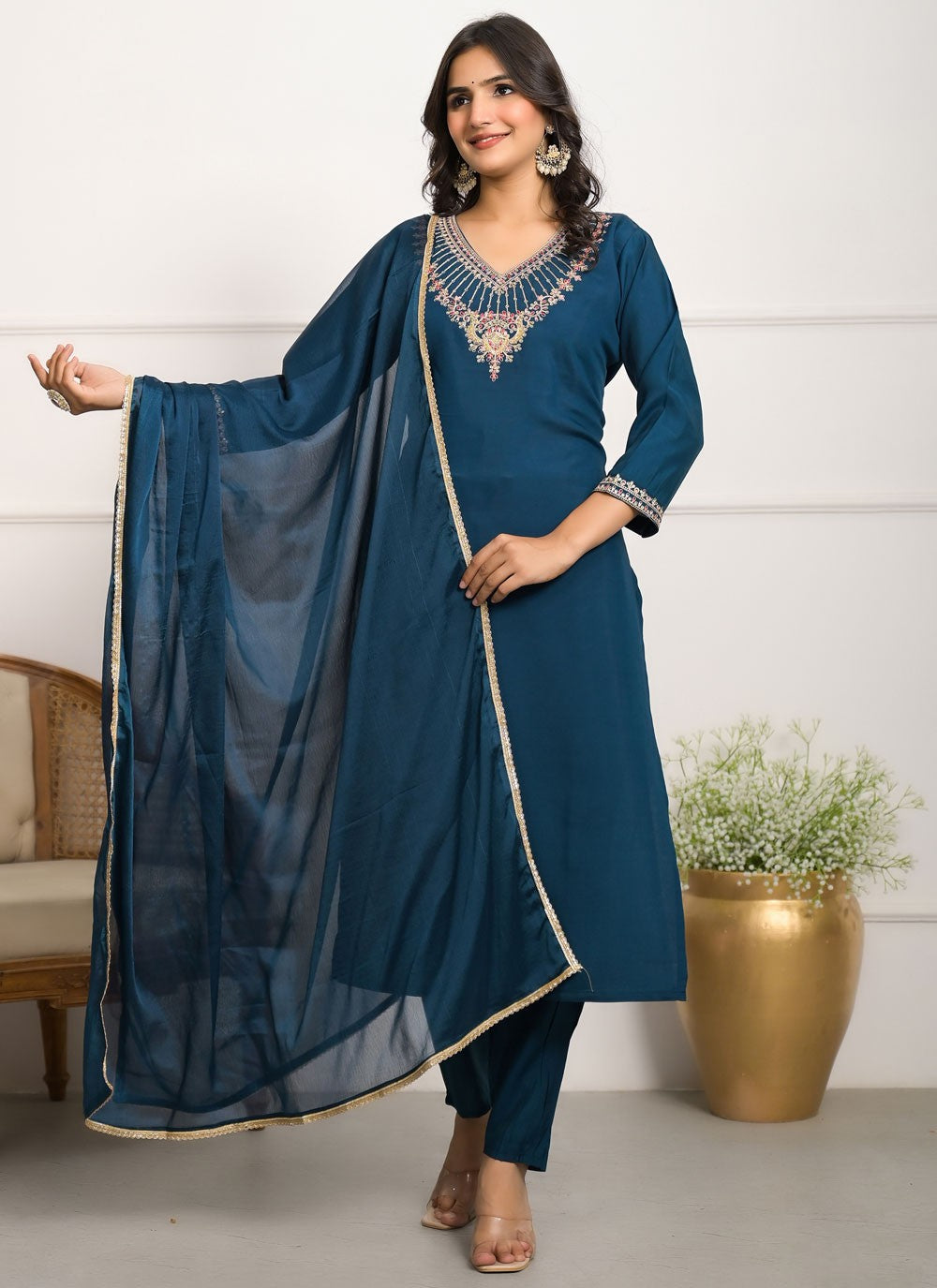 Viscose Salwar Suit - T4095