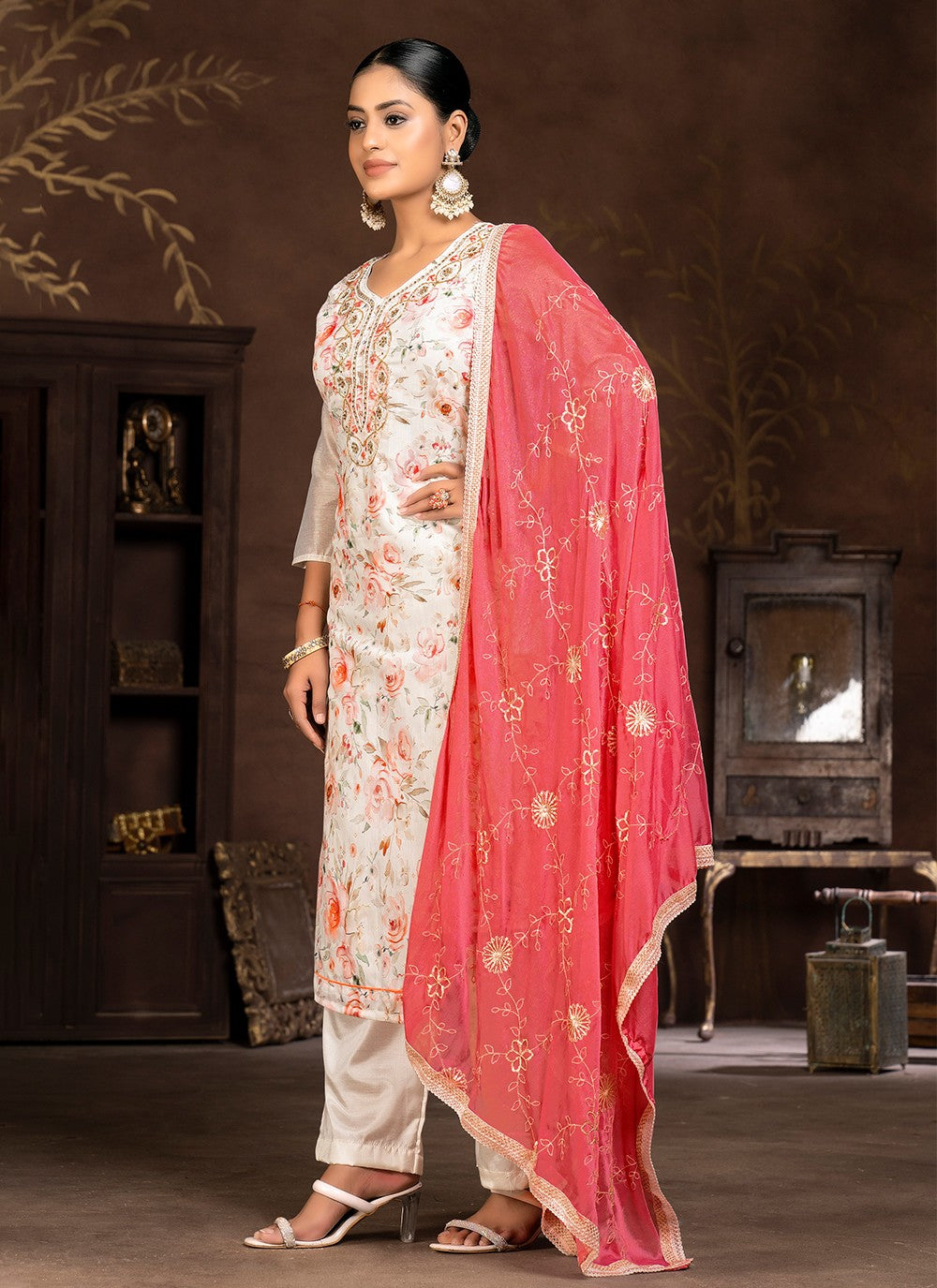 Organza Salwar Suit - T1978