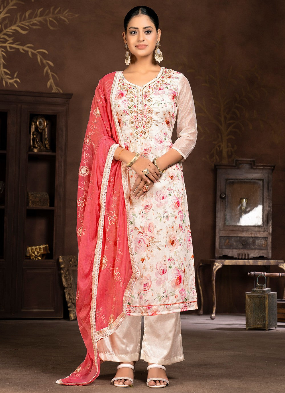 Organza Salwar Suit - T1978