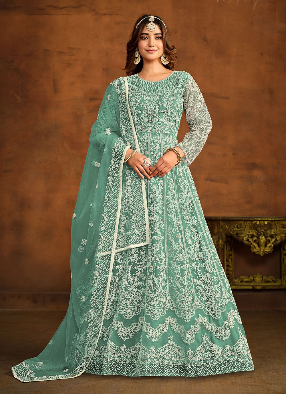 Net Salwar Suit - T1846