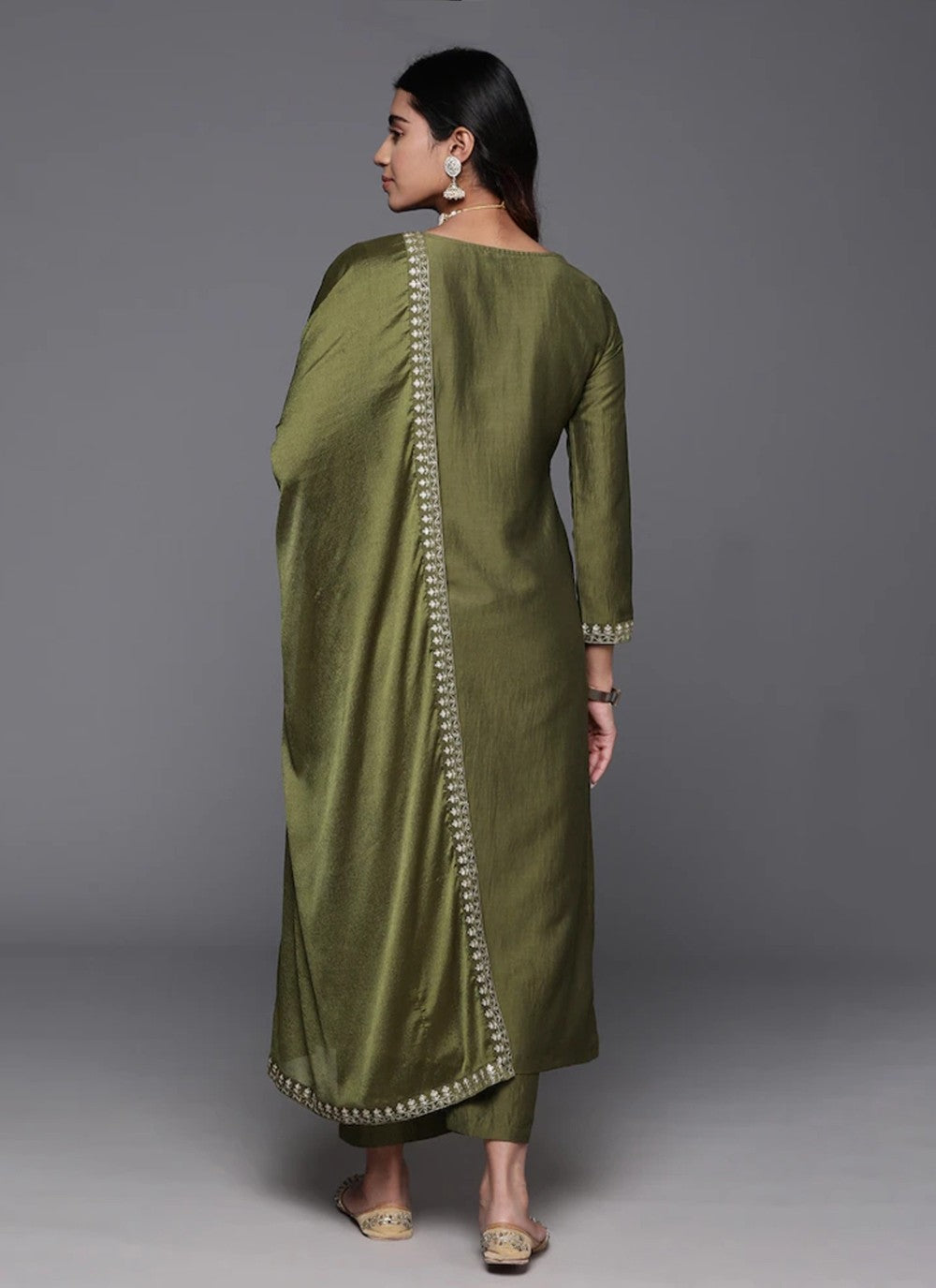 Chanderi , Viscose Salwar Suit - T3201