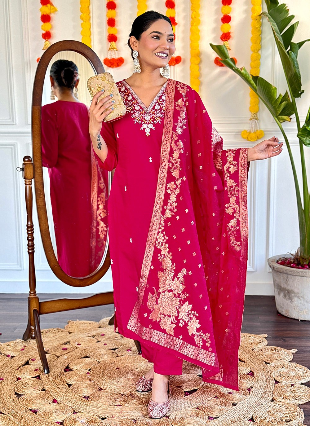 Viscose Salwar Suit - T4066