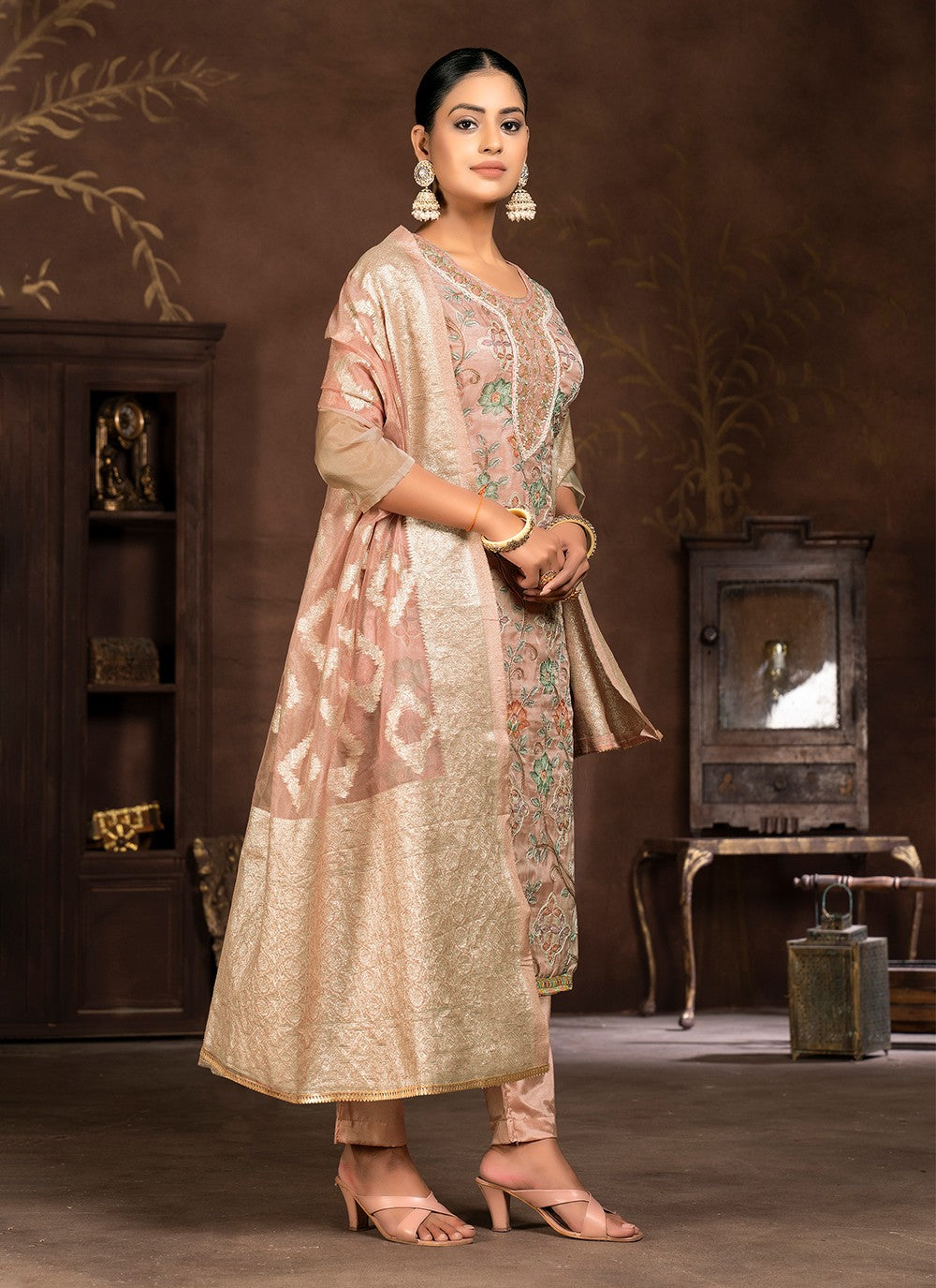 Organza Salwar Suit - T2102