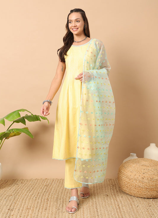 Embroidered Cotton Salwar Suit - T4537