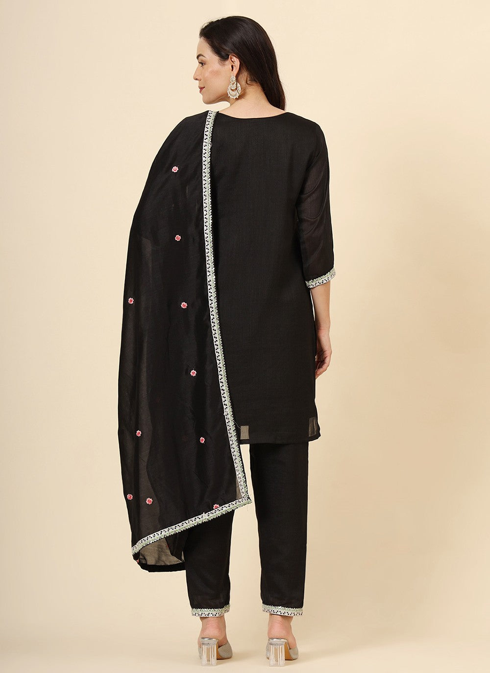 Vichitra Silk Pant Style Suit - T3471