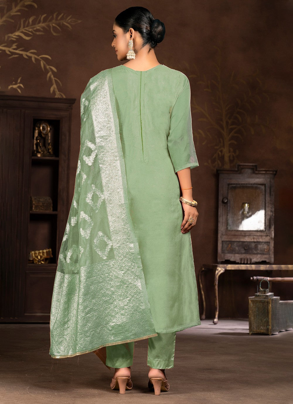 Organza Salwar Suit - T2102