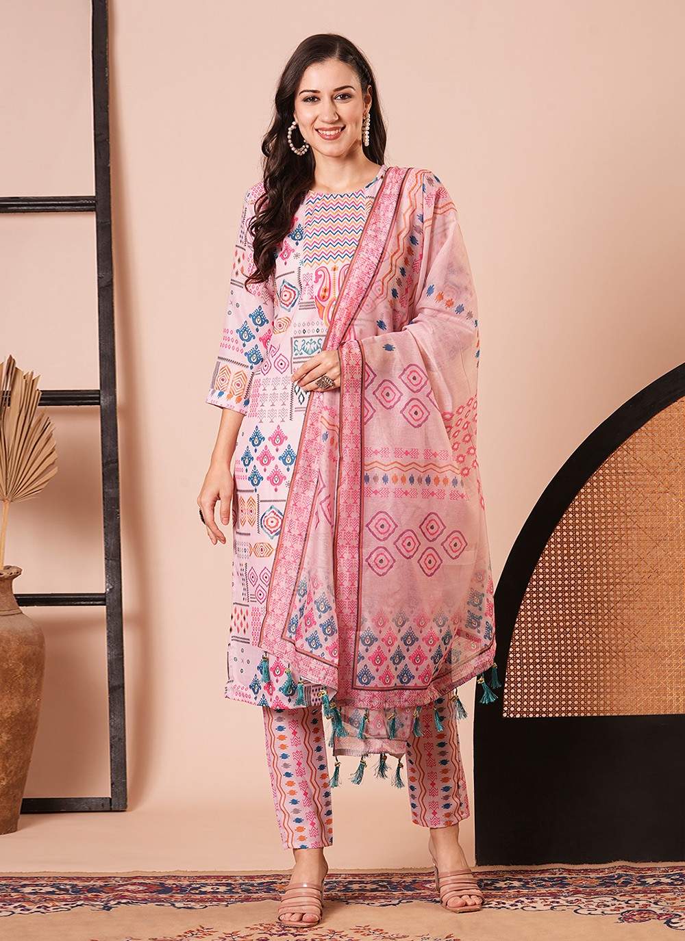 Embroidered Cotton Salwar Suit - T4320