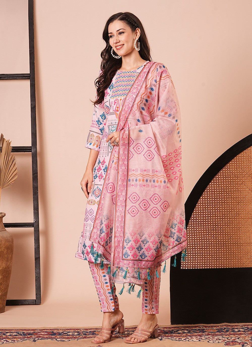 Embroidered Cotton Salwar Suit - T4320