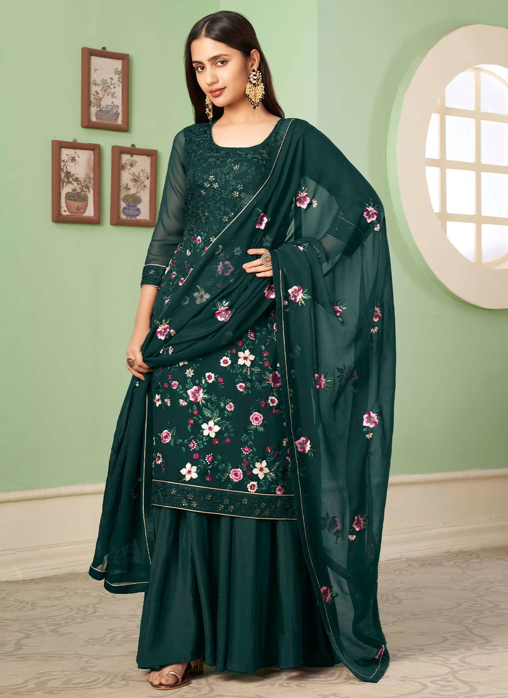 Georgette Salwar Suit - T866