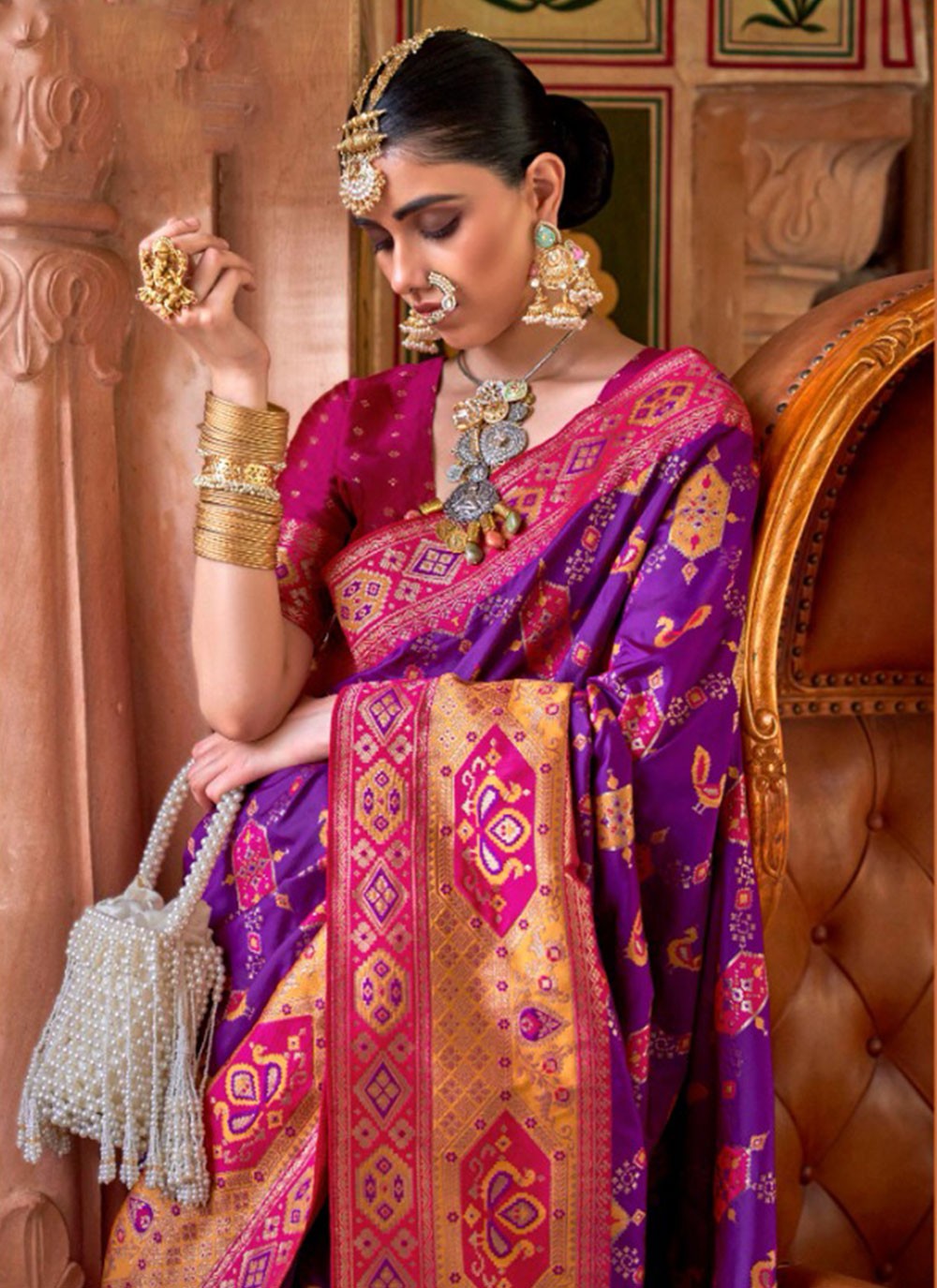 Classic Weaving Zari Banarasi Silk Saree - S6172