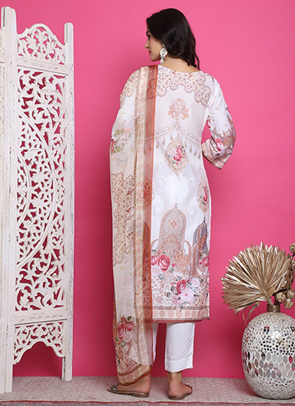 Satin Salwar Suit - T3163