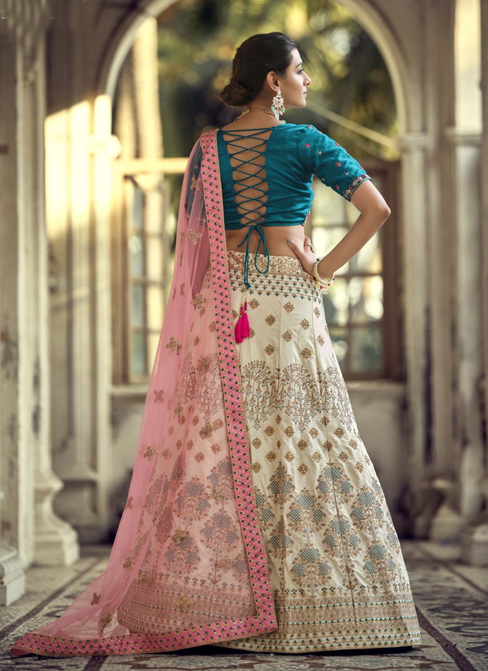 Diamond Satin A - Line Lehenga - L1060