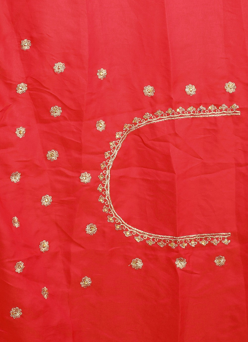 Traditional Embroidered Satin Silk Saree - S1418