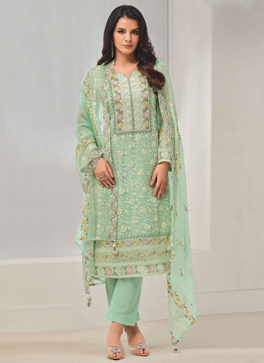 Chiffon Salwar Suit - T3233