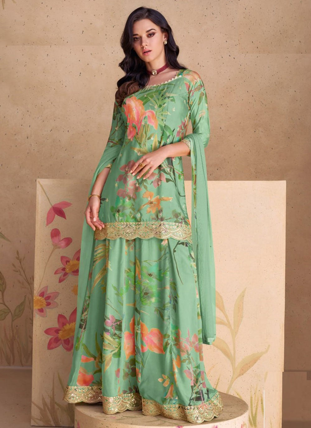 Chinon Salwar Suit - T3325