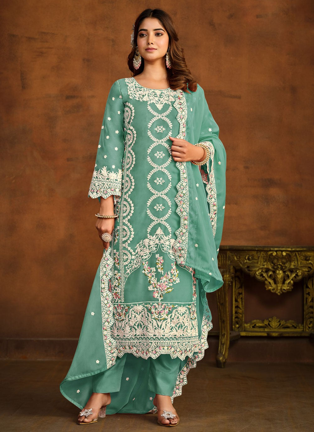 Organza Salwar Suit - T1831