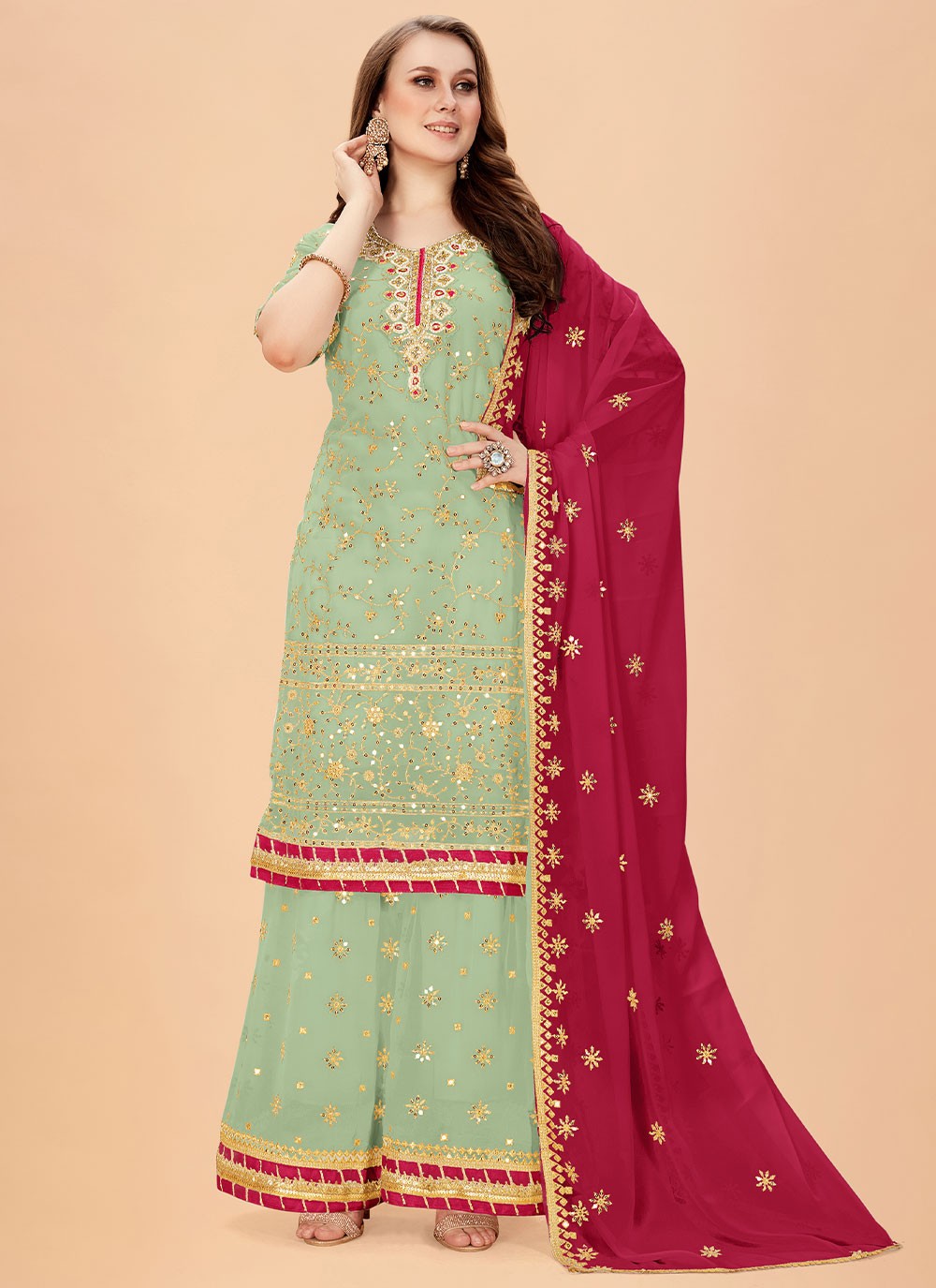 Faux Georgette Salwar Suit - T923