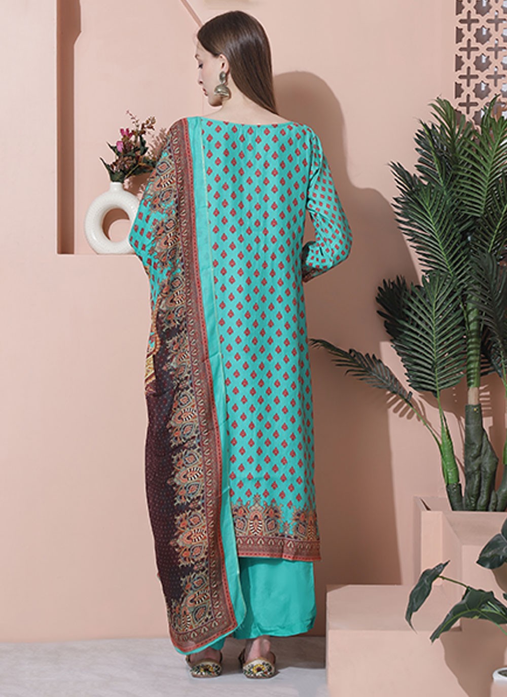 Muslin Salwar Suit - T2554