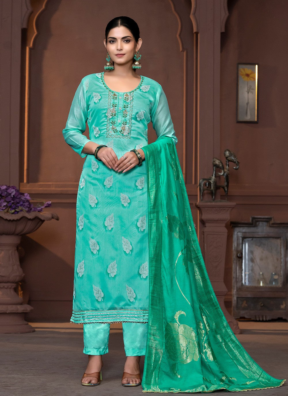 Modal Pant Style Suit - T3457