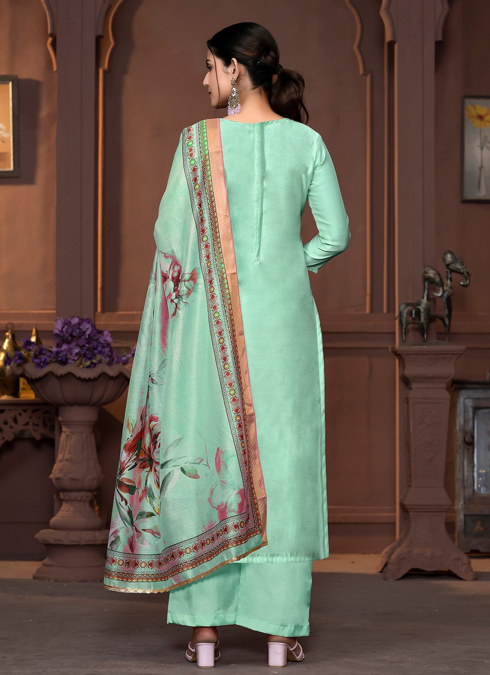 Modal Pant Style Suit - T3457