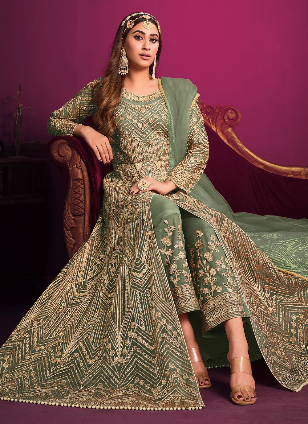 Net Anarkali - T994