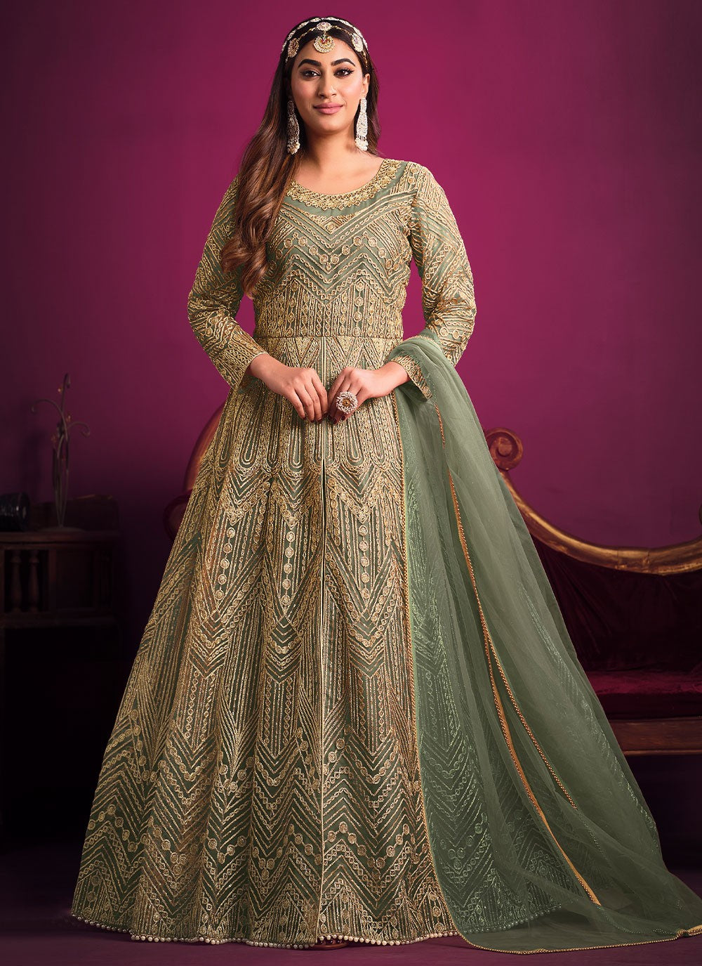 Net Anarkali - T994