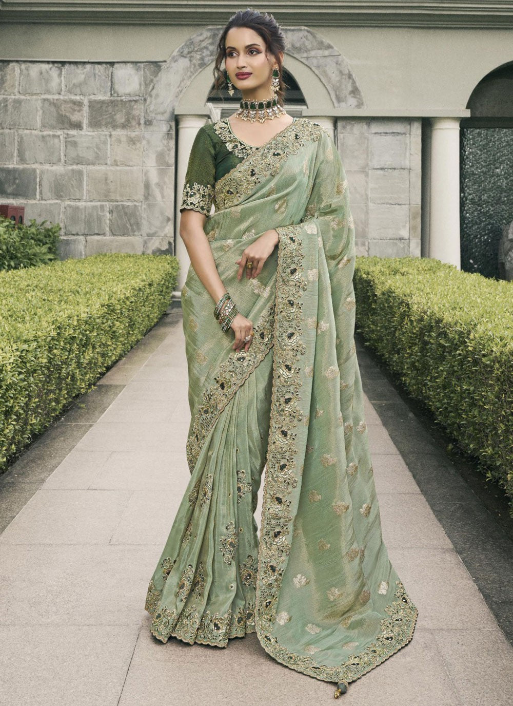 Classic Border Work Tussar Silk Saree - S9485