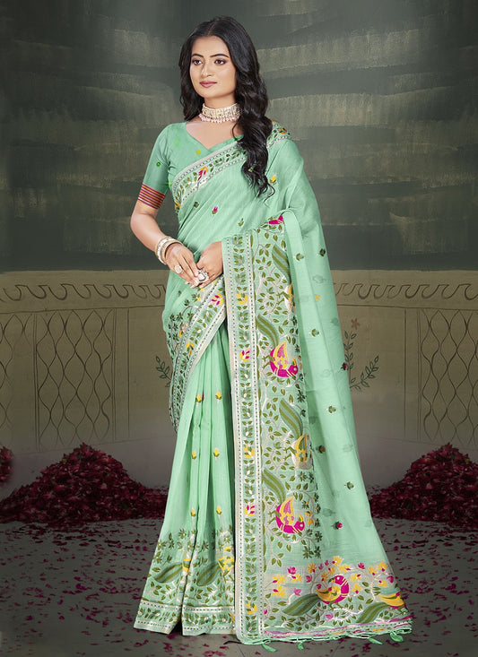 Contemporary Weaving Zari Silk Saree - S9026