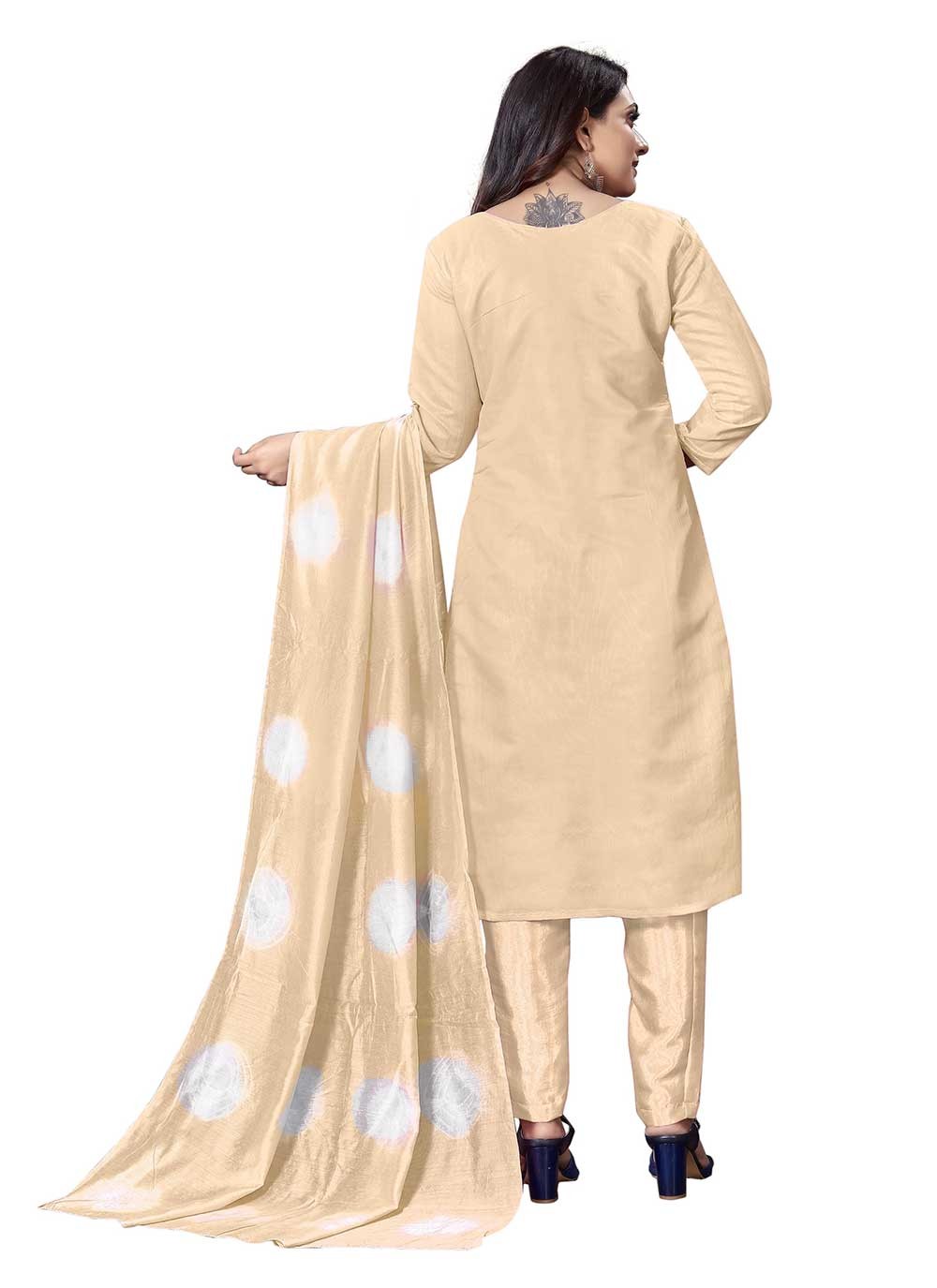 Silk Salwar Suit - T825