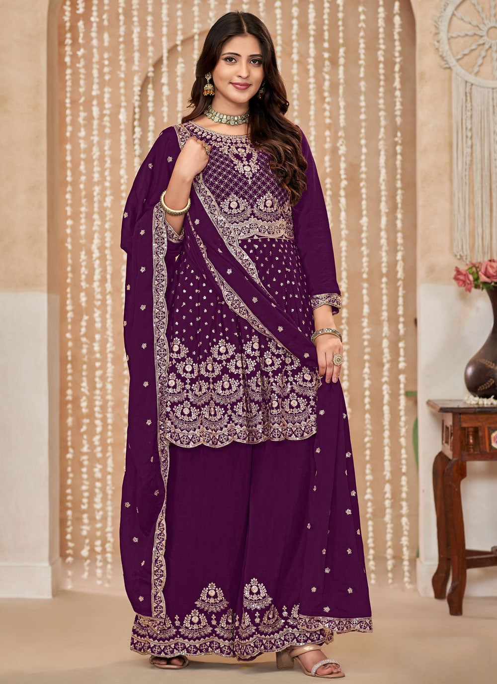 Chinon Salwar Suit - T3248