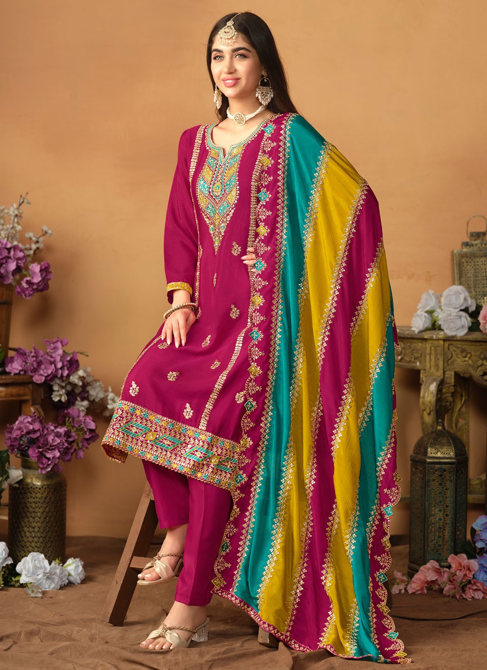 Chinon Salwar Suit - T2524